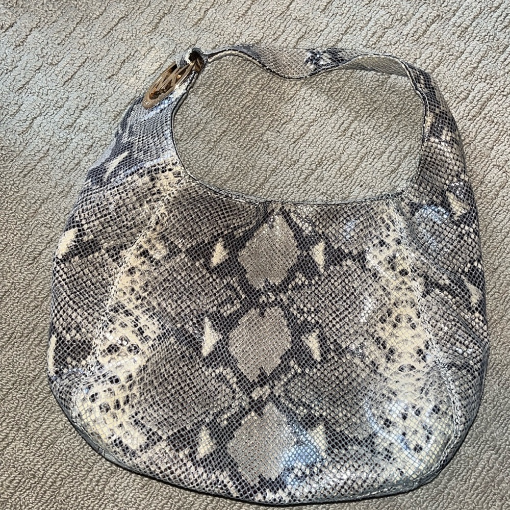 Michael Kors snakeskin purse.